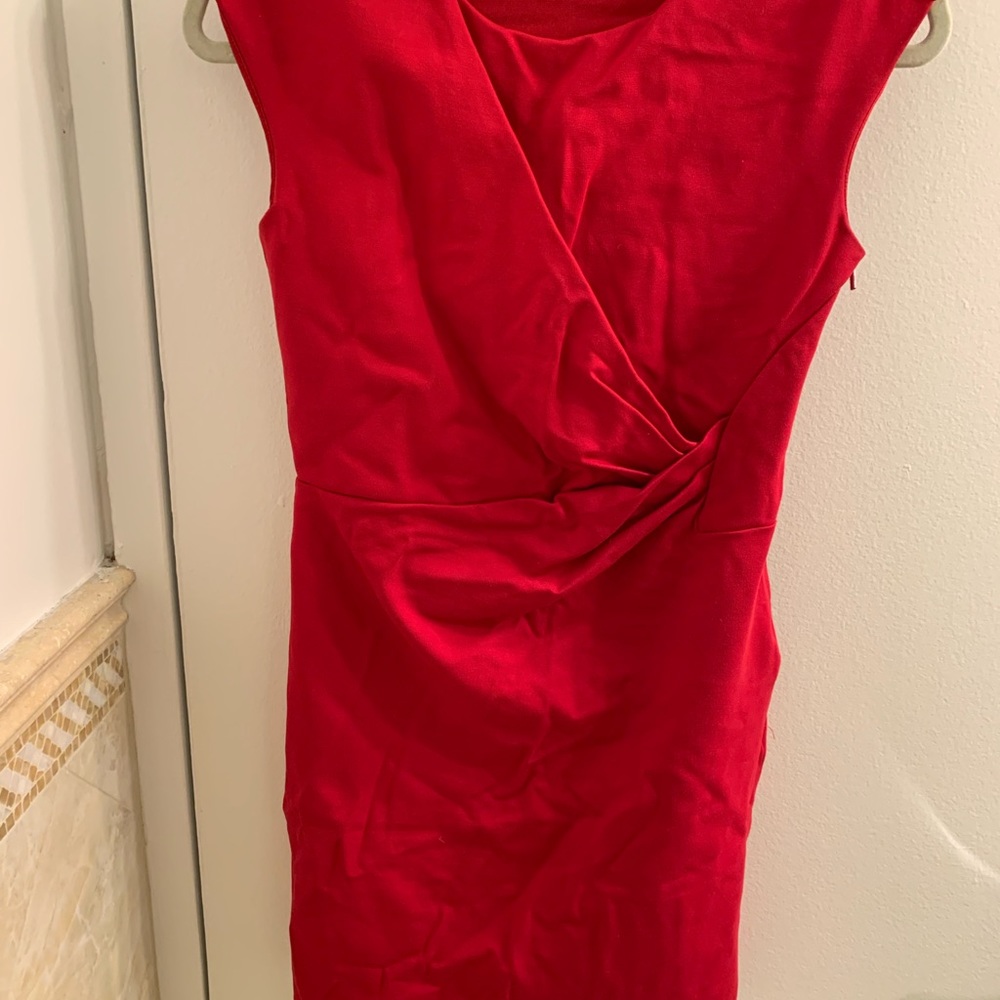 Armani Exchange red dress